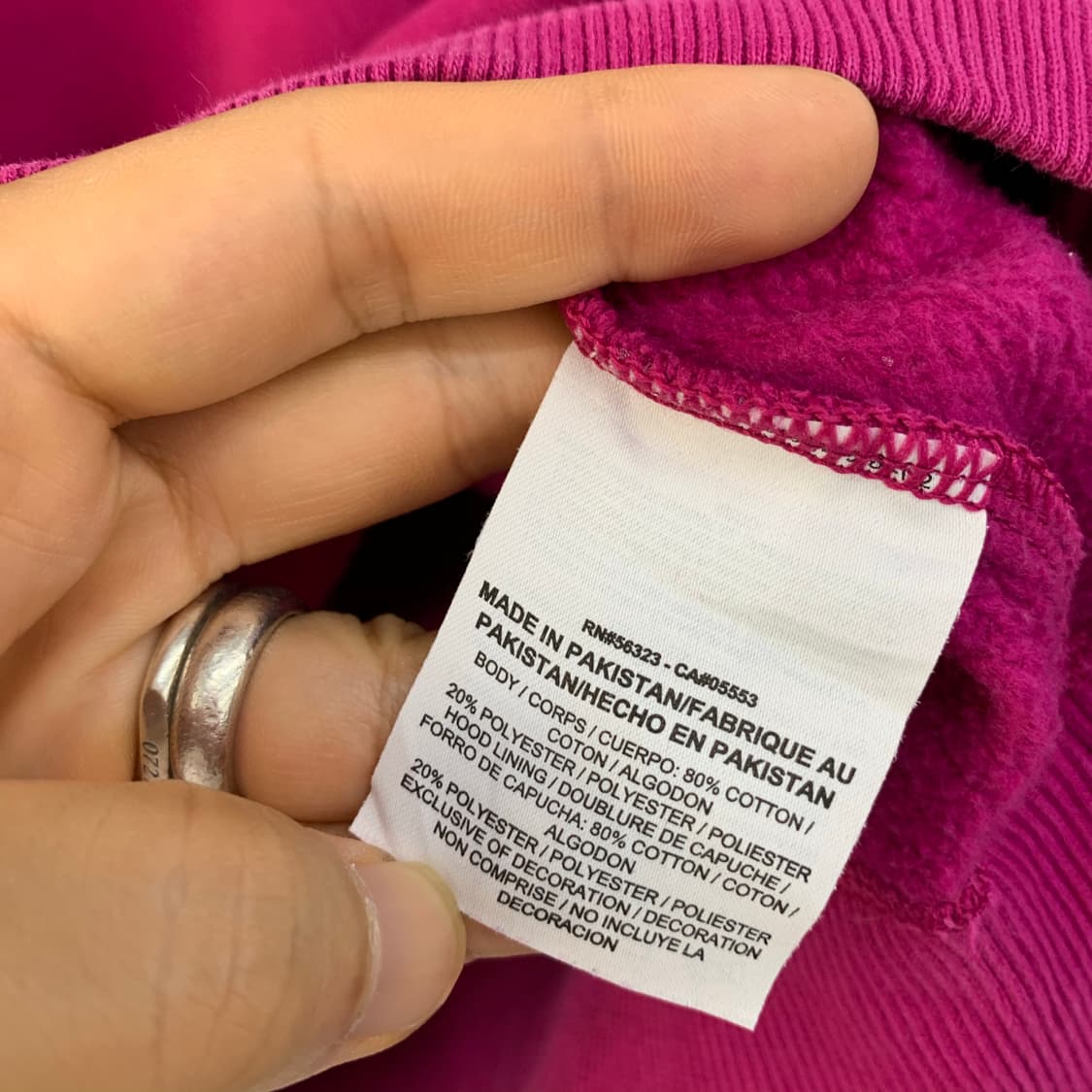 나이키 스우시 마젠타 스웻 후드티 상품이미지5