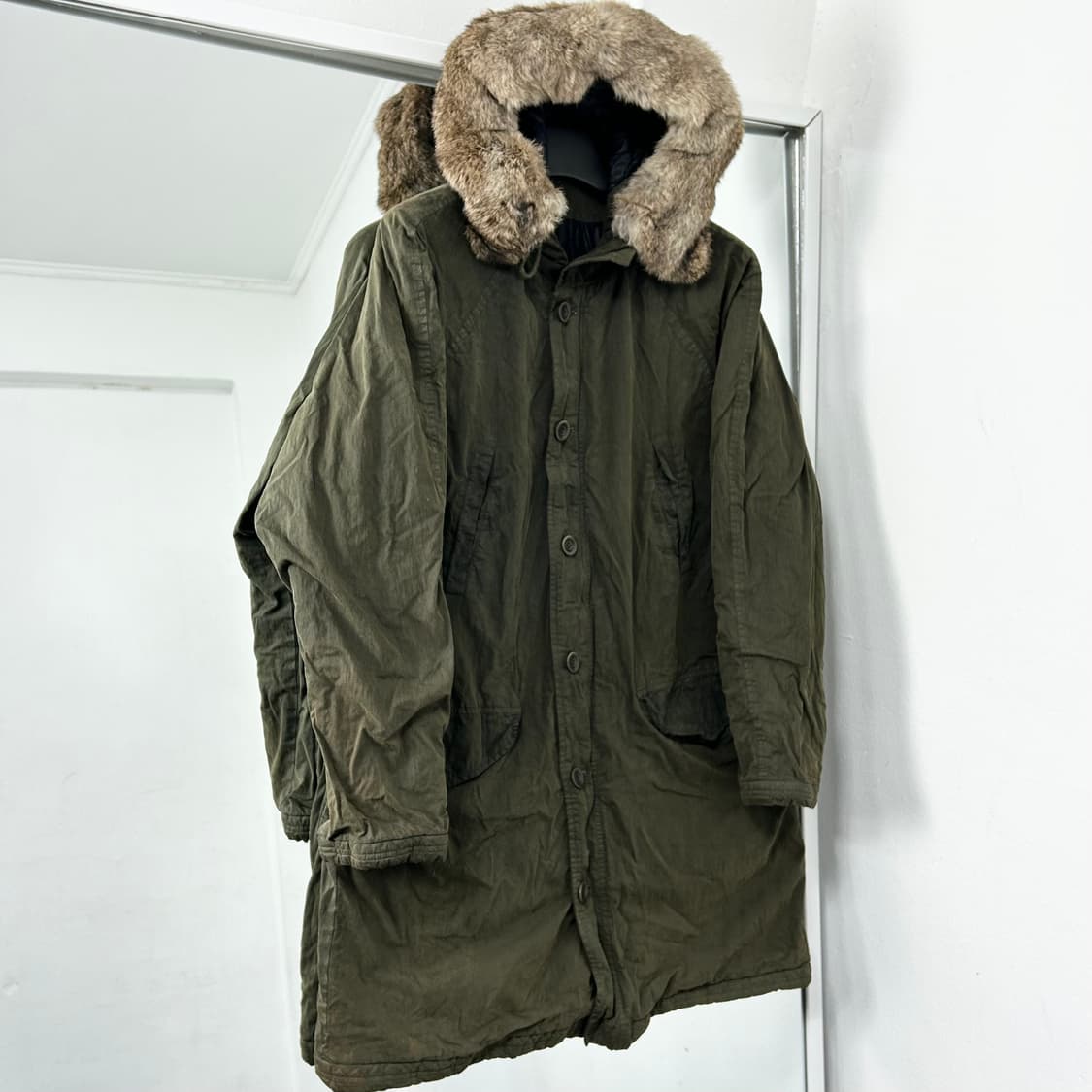 CP 컴퍼니 왁스드 나일론 개파카 야상 상품이미지1