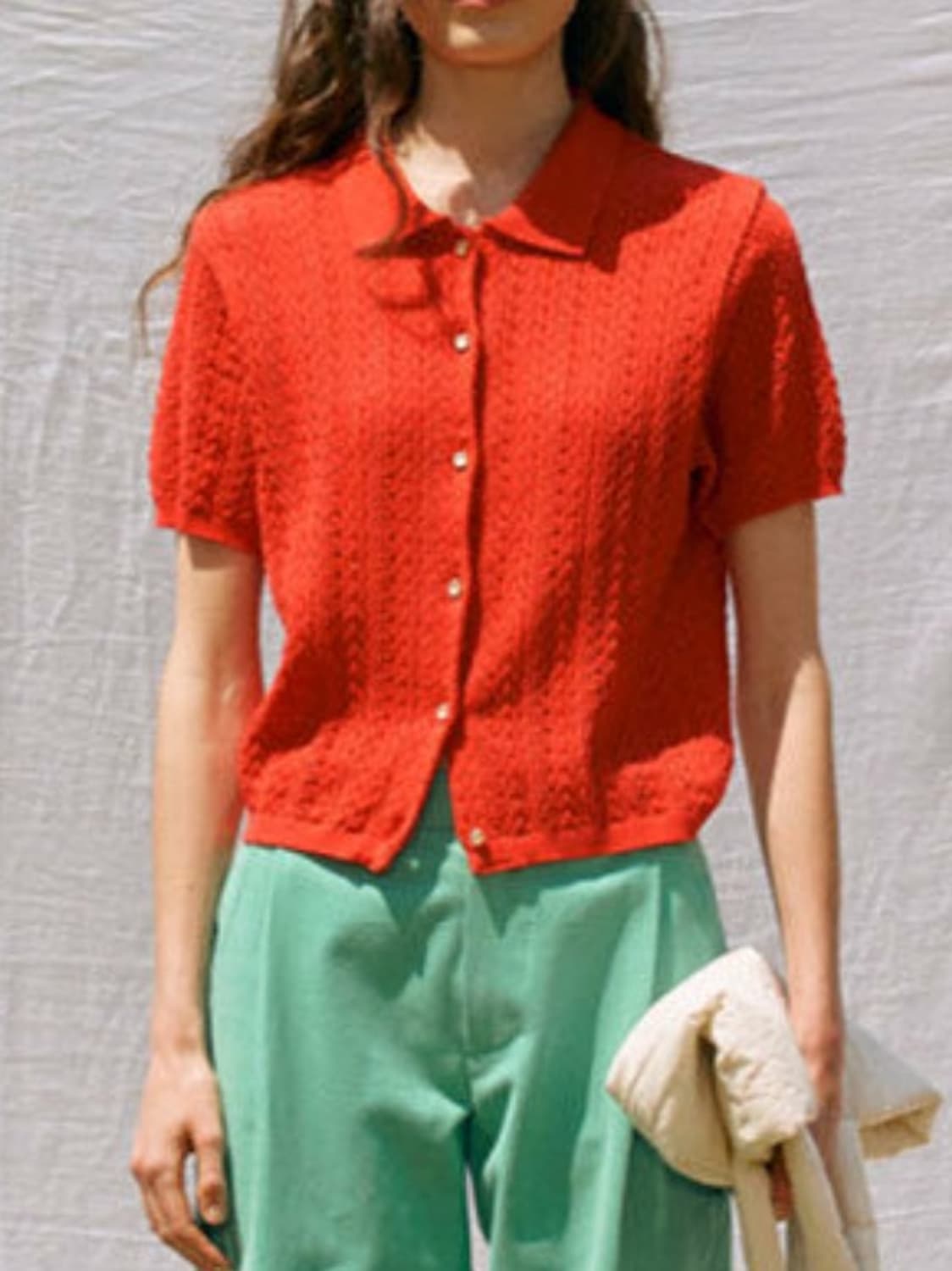 시엔느 가디건 레드 상품이미지1