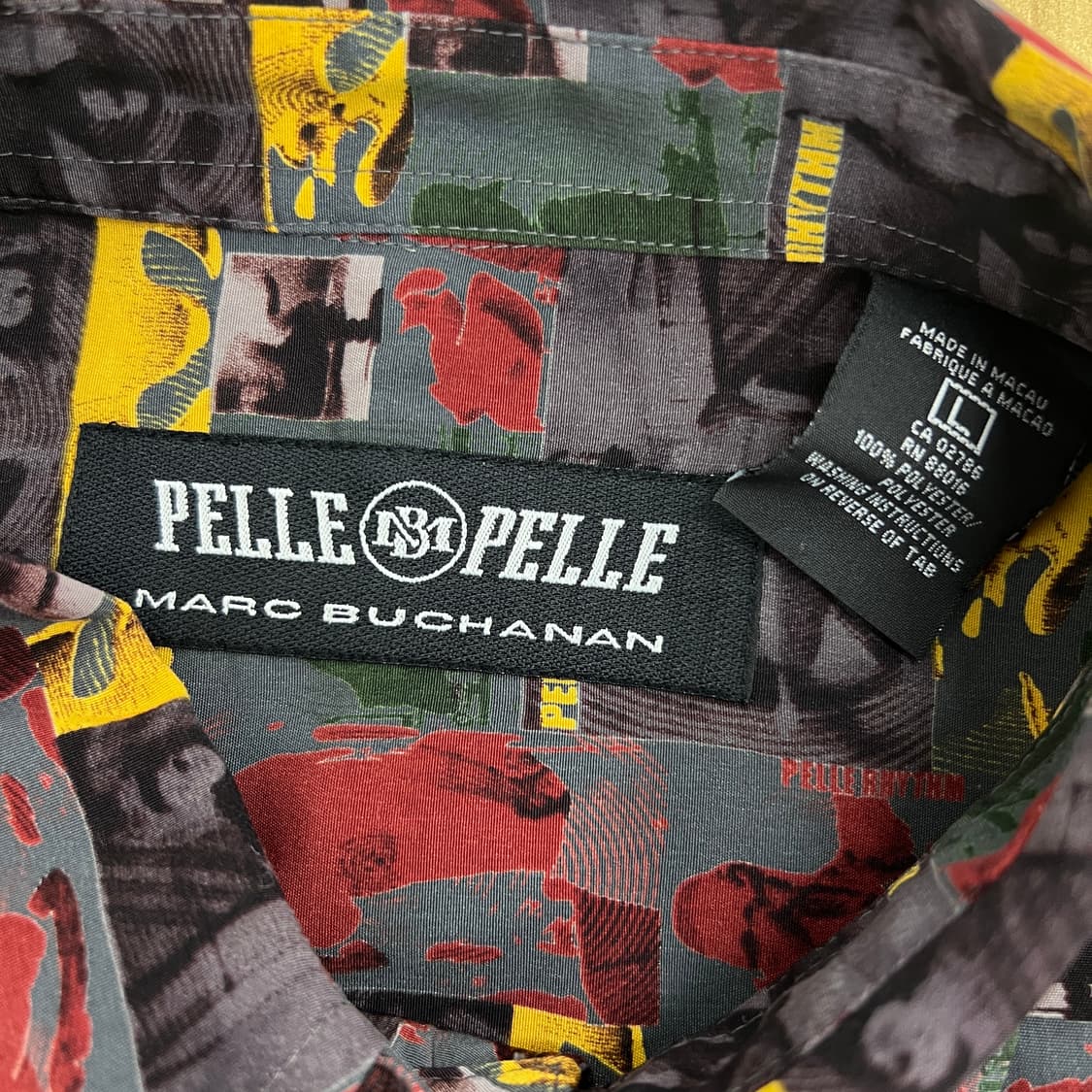 Pelle Pelle 펠레 펠레 빈티지 그래픽 반팔 셔츠 L 상품이미지4