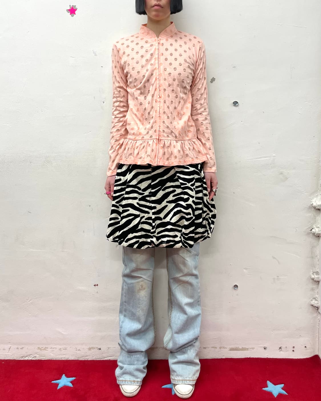 Light Pink Dot Frill Zip-Up 상품이미지3