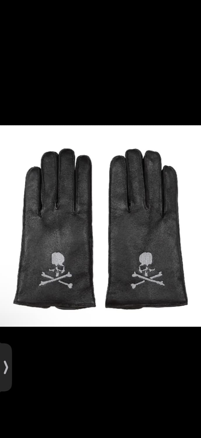 마스터마인드 램스킨 로고 장갑 블랙 라지 상품이미지1
