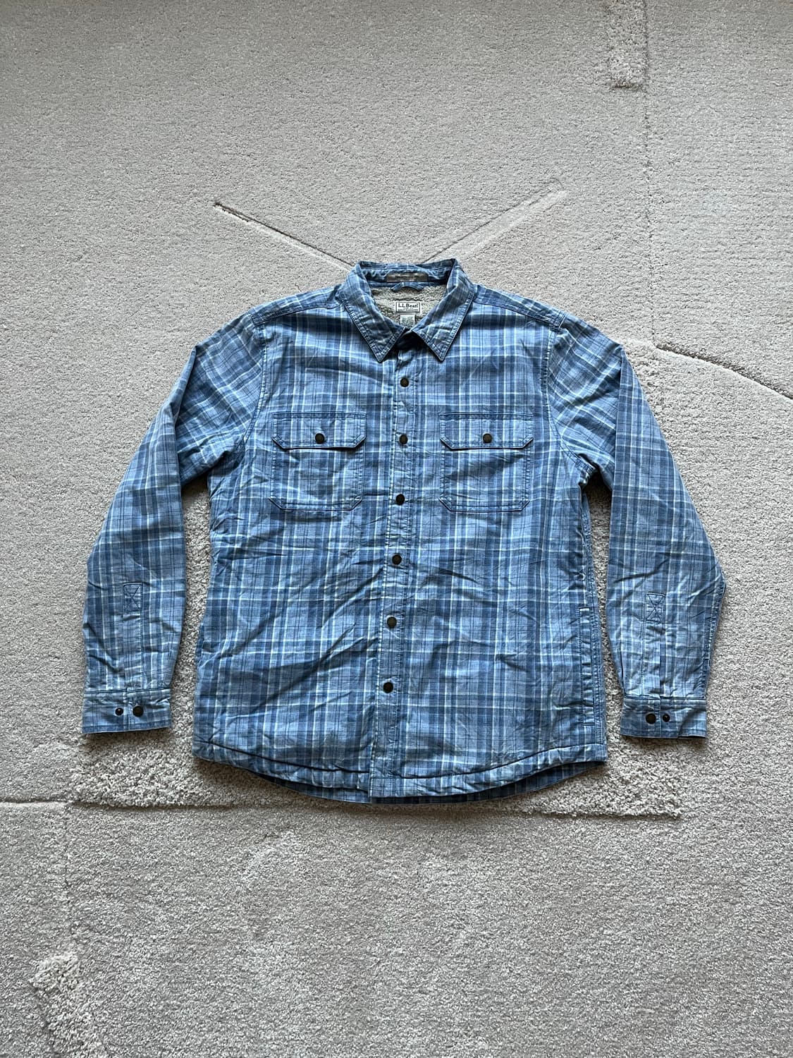 엘엘빈 플리스 체크 셔츠 (103-105) 상품이미지2