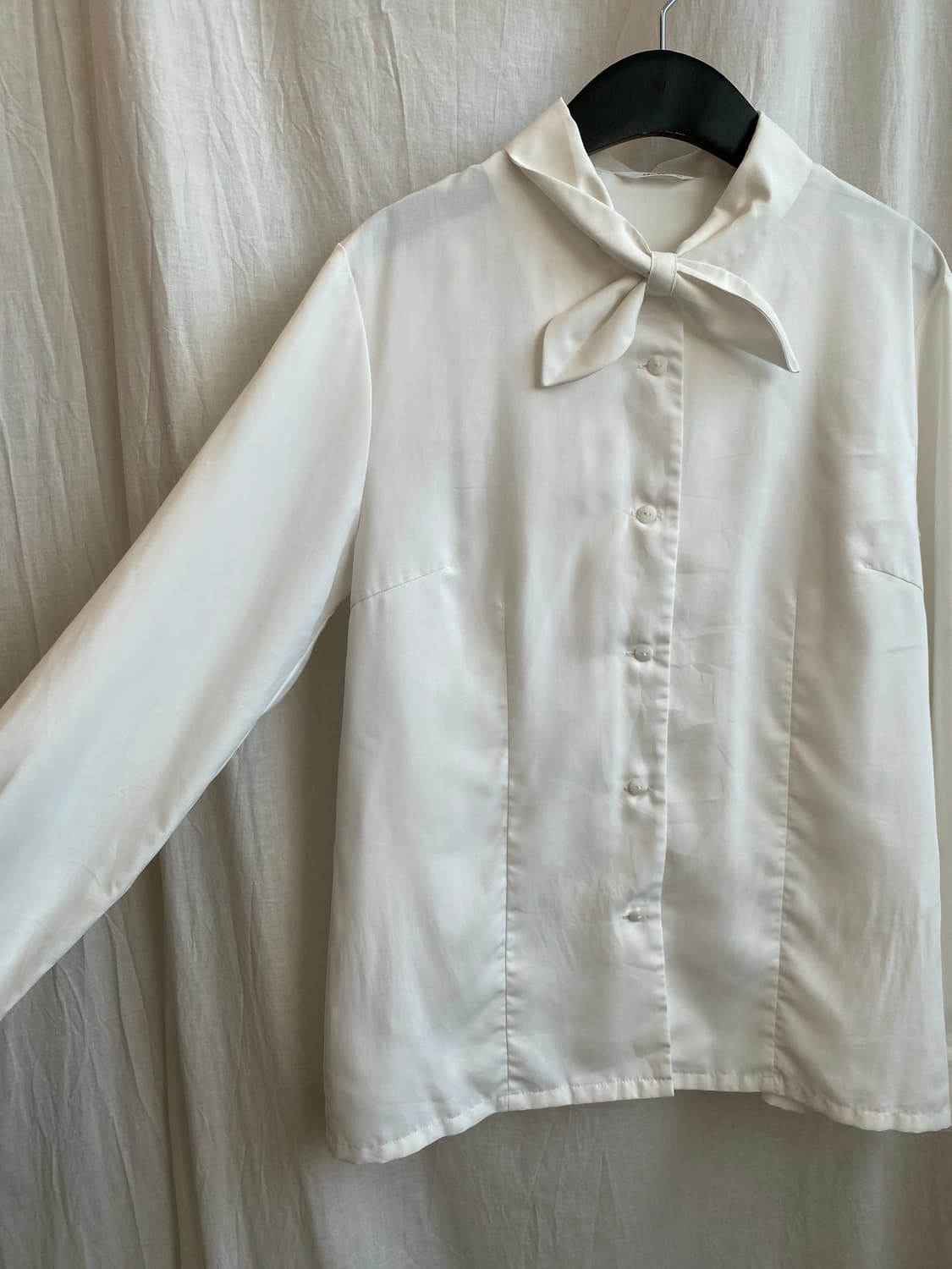 화이트 리본 블라우스(M) 상품이미지6