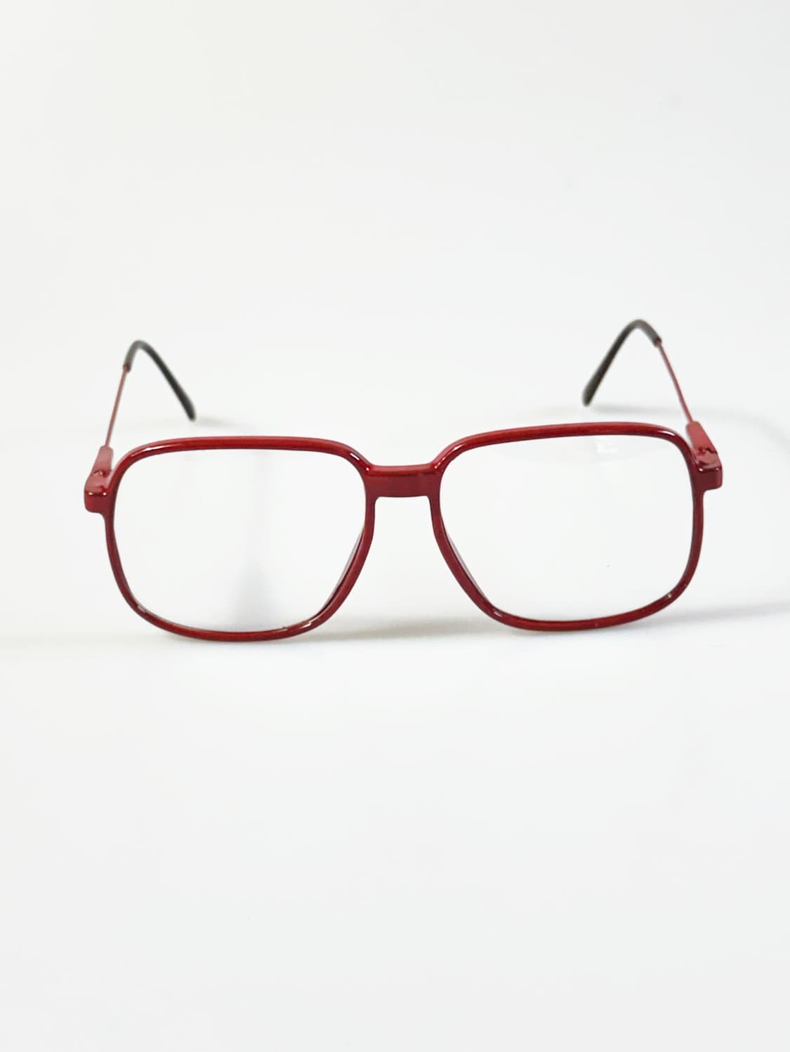 80s ALAN 레드 뿔테 레트로 스퀘어 빈티지 안경 상품이미지3