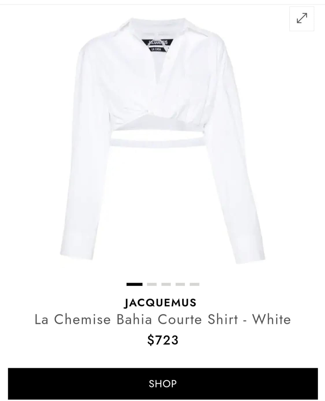 자크뮈스 블라우스 셔츠 (55/표기36) 택달린 새상품 상품이미지4