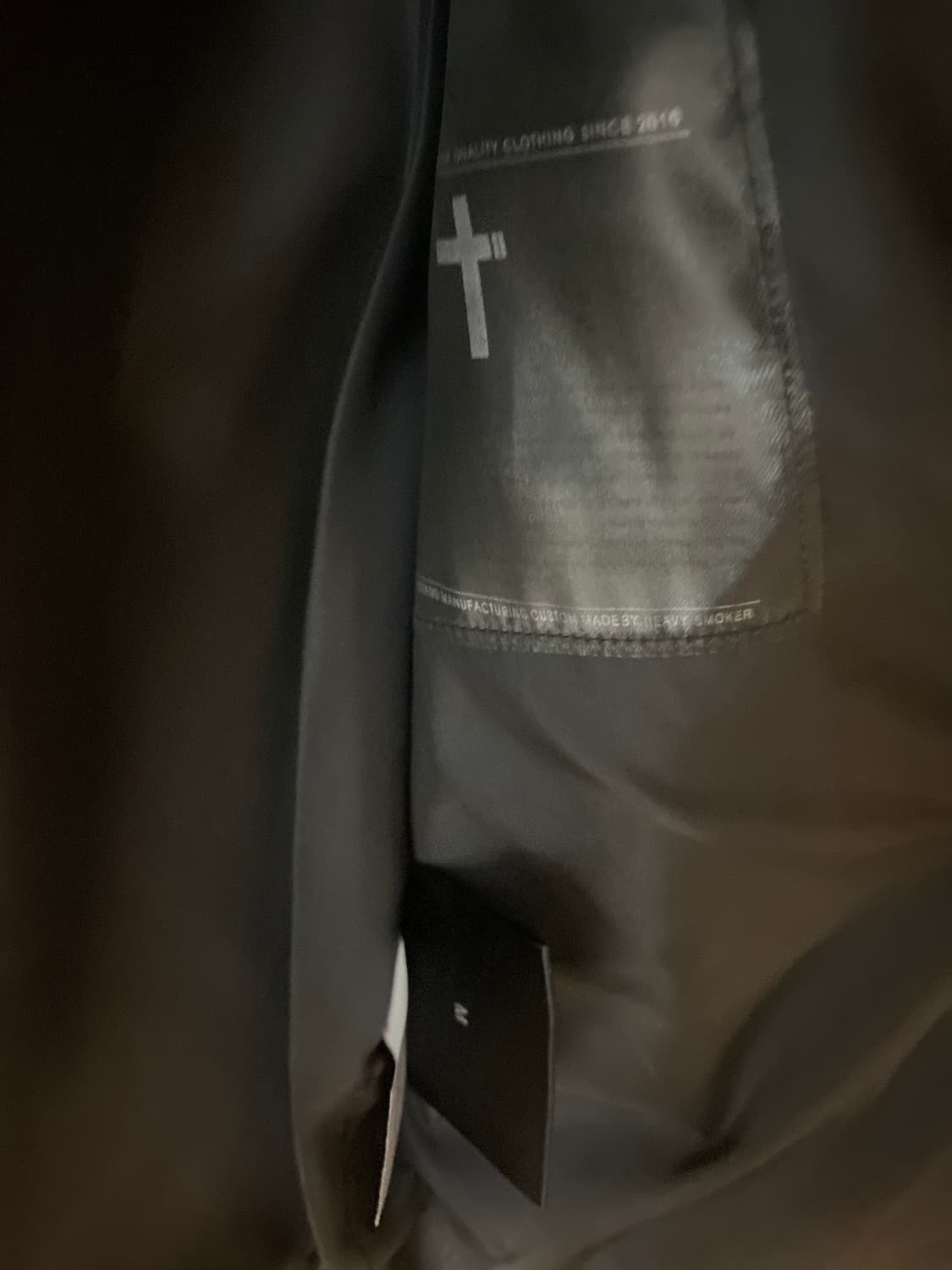 Heavy Smoker 브랜드의 블랙 레더 자켓 상품이미지6