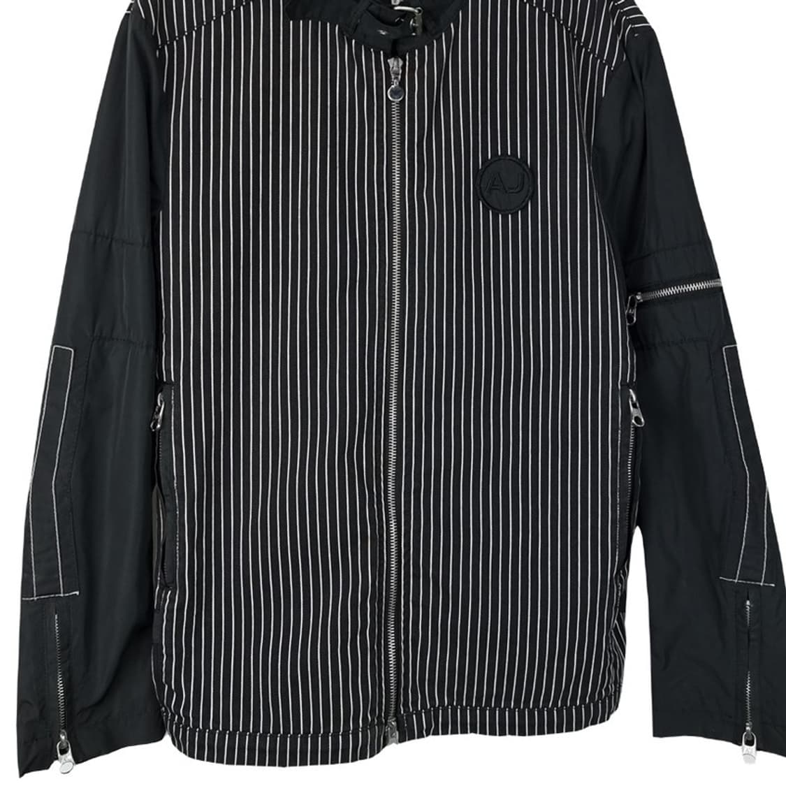[ARMANI]아르마니 스트라이프 집업 바이커 자켓 P00536  상품이미지4