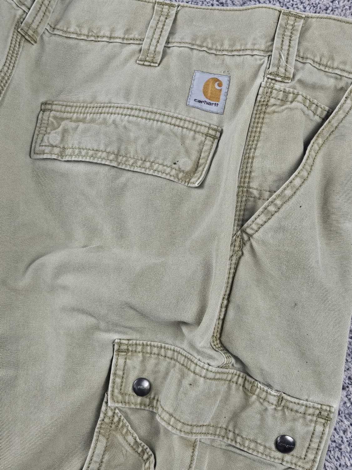 칼하트 코튼 캔버스 카고 포켓 워크 팬츠 ( 33X30 ) / 10622 상품이미지8