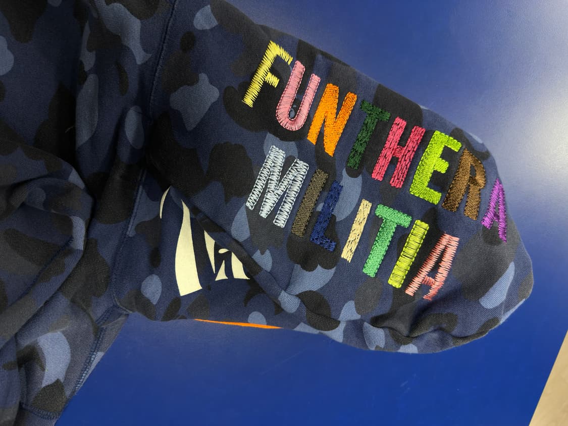 베이프 후드집업 XL 청계 상품이미지4