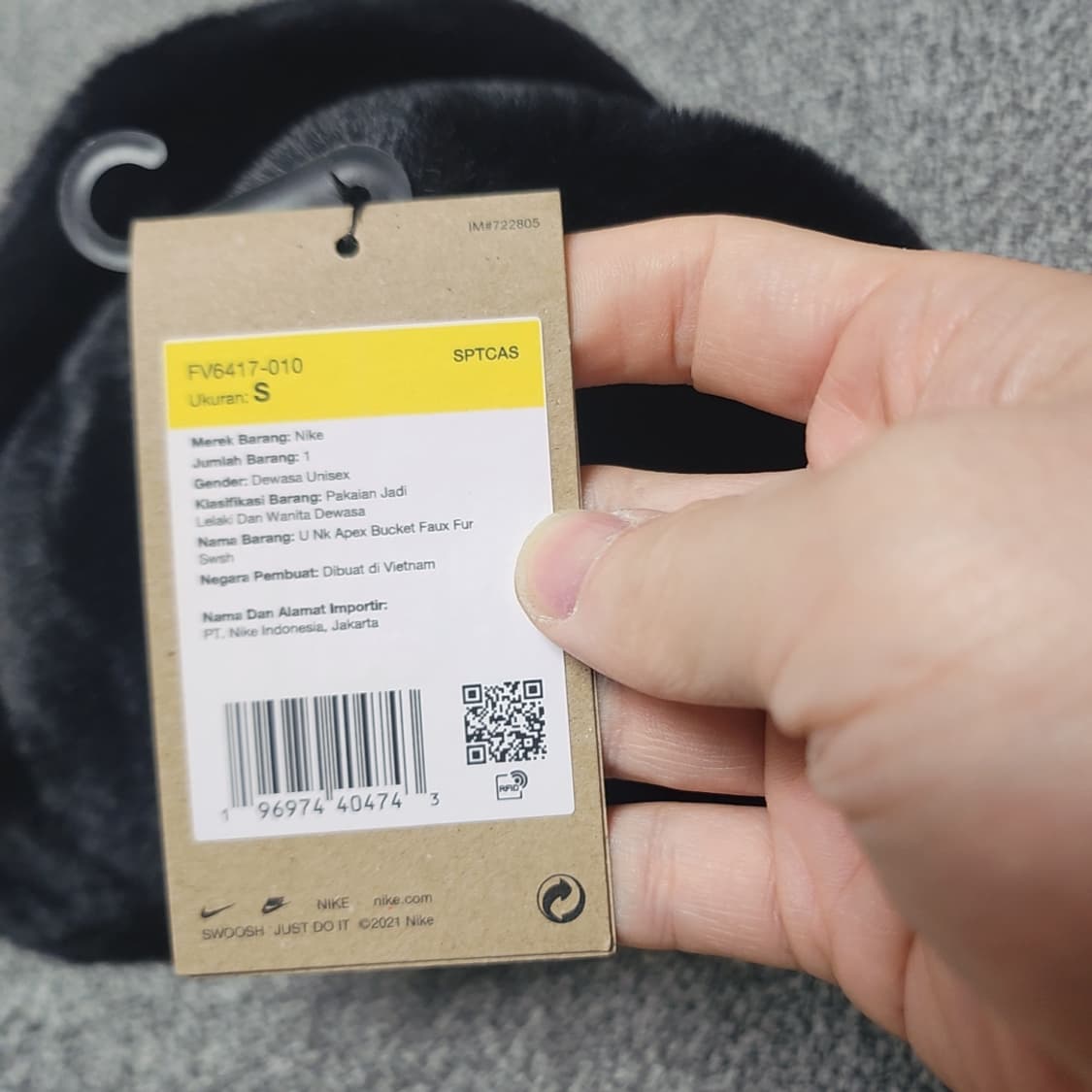 새상품 나이키 U NK Apex 퍼 버킷햇 S 상품이미지6