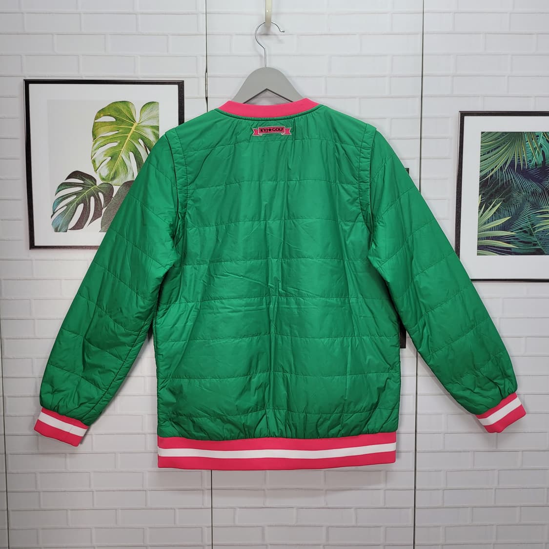 김영주 골프 방풍 패딩 긴팔 티셔츠 골프웨어 100사이즈 새상품급 상품이미지8