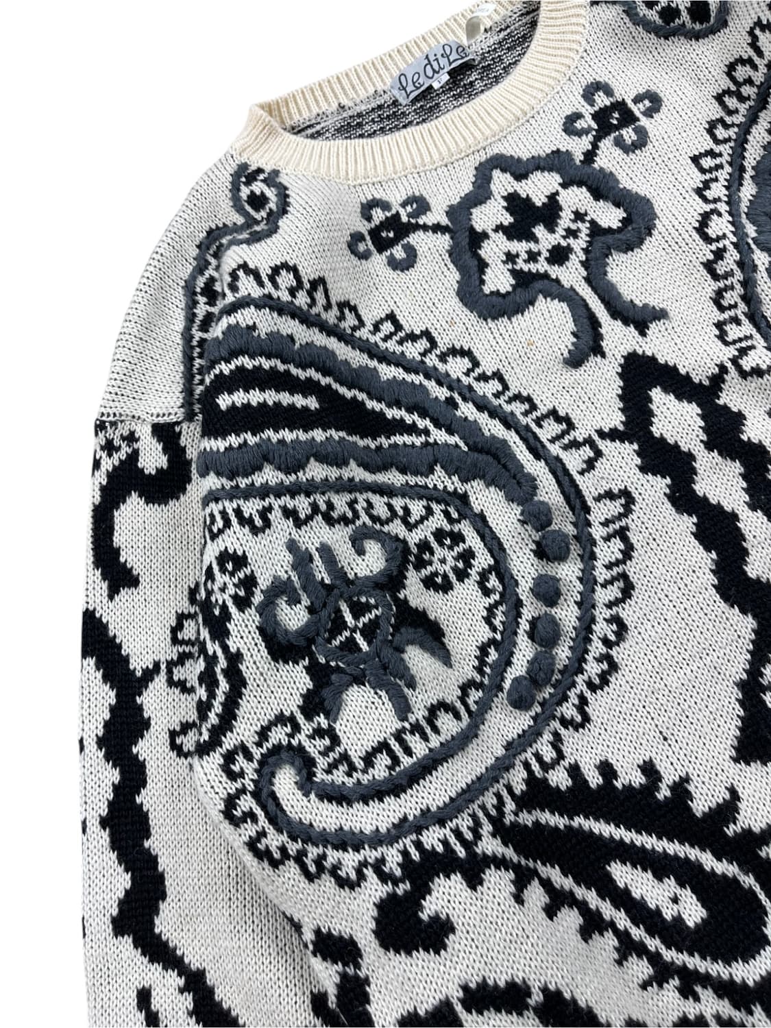 Vintage 페이즐리 패턴 니트  상품이미지3