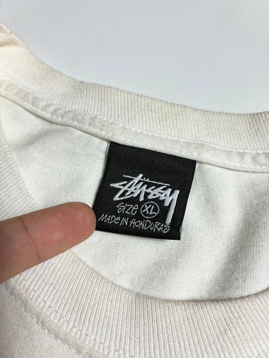 스투시 STUSSY 핏스탑 화이트 코튼 롱슬리브 R1431 상품이미지6
