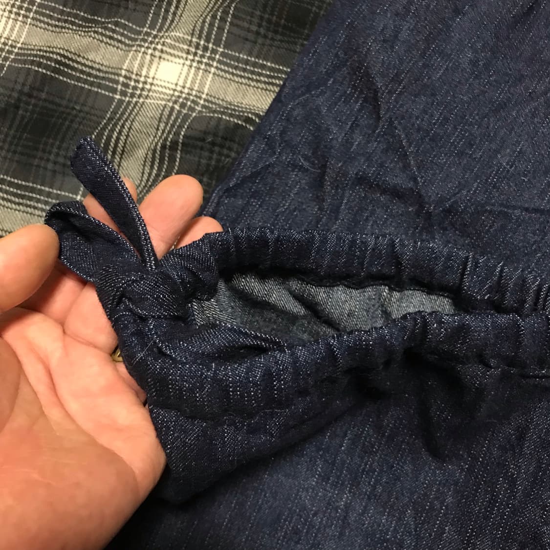 재팬 90s 핀턱 m65 믹스 와이드 데님 팬츠 상품이미지3