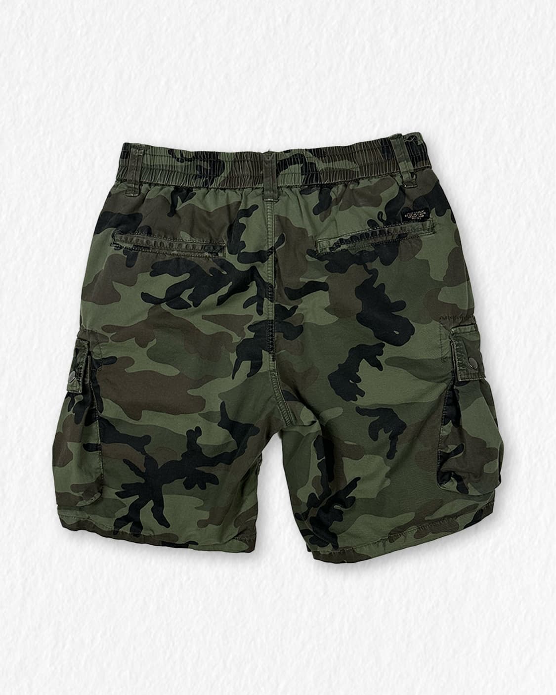 빈티지 카모 카고 쇼츠 밴딩 상품이미지2