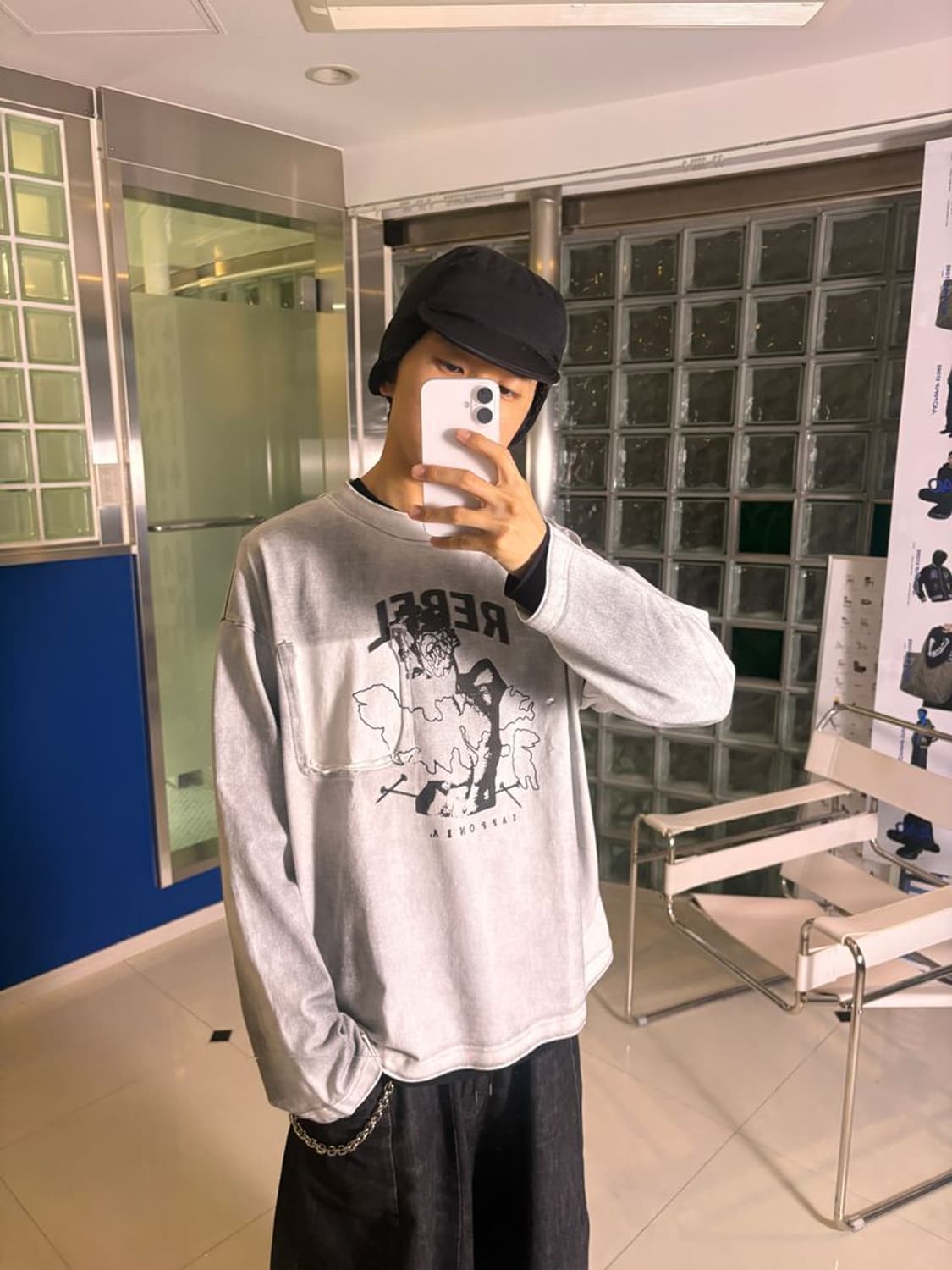 PRINT L/S TEE 더티 프린트 긴팔 티셔츠 #02 상품이미지2