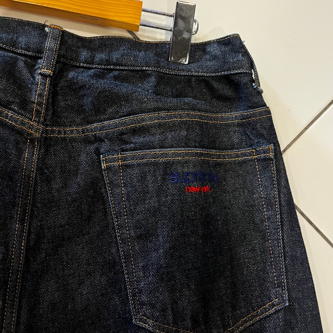 슈프림 배기진 셀비지 리지드 인디고 23FW 상품이미지2