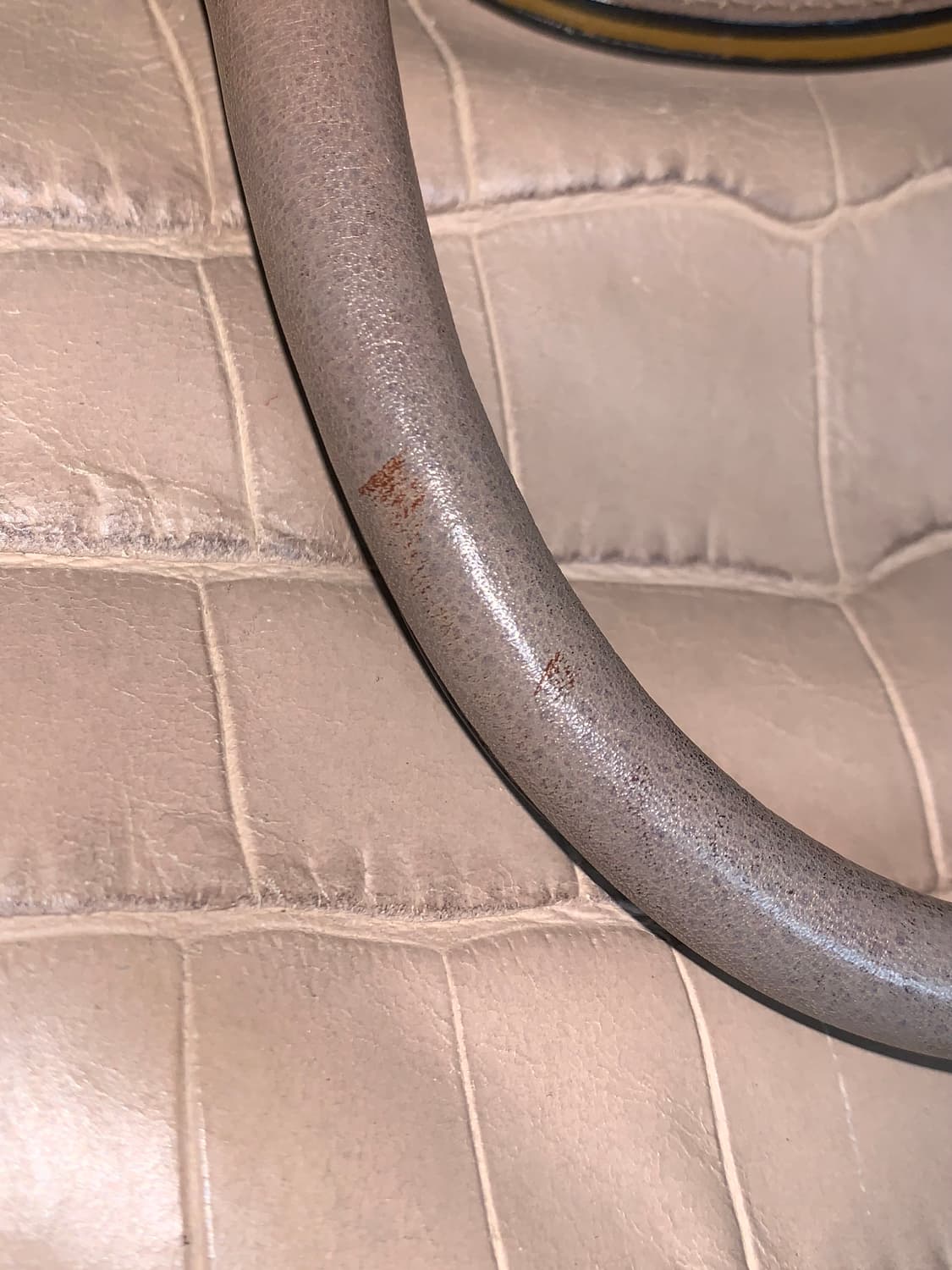 Coach alligator begie pink shoulder bag 상품이미지6