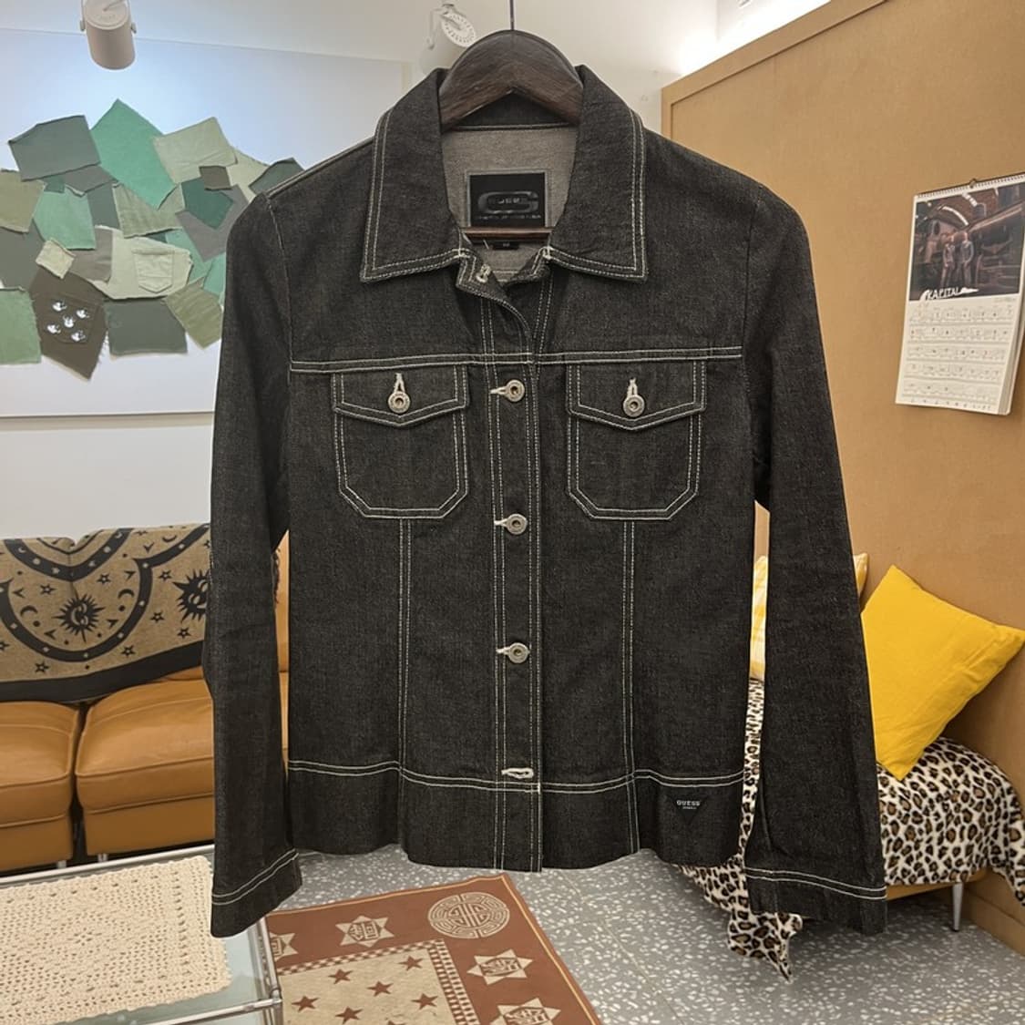 게스 모던 시크 캐주얼 트러커 워크 데님자켓 90 C10279 상품이미지3