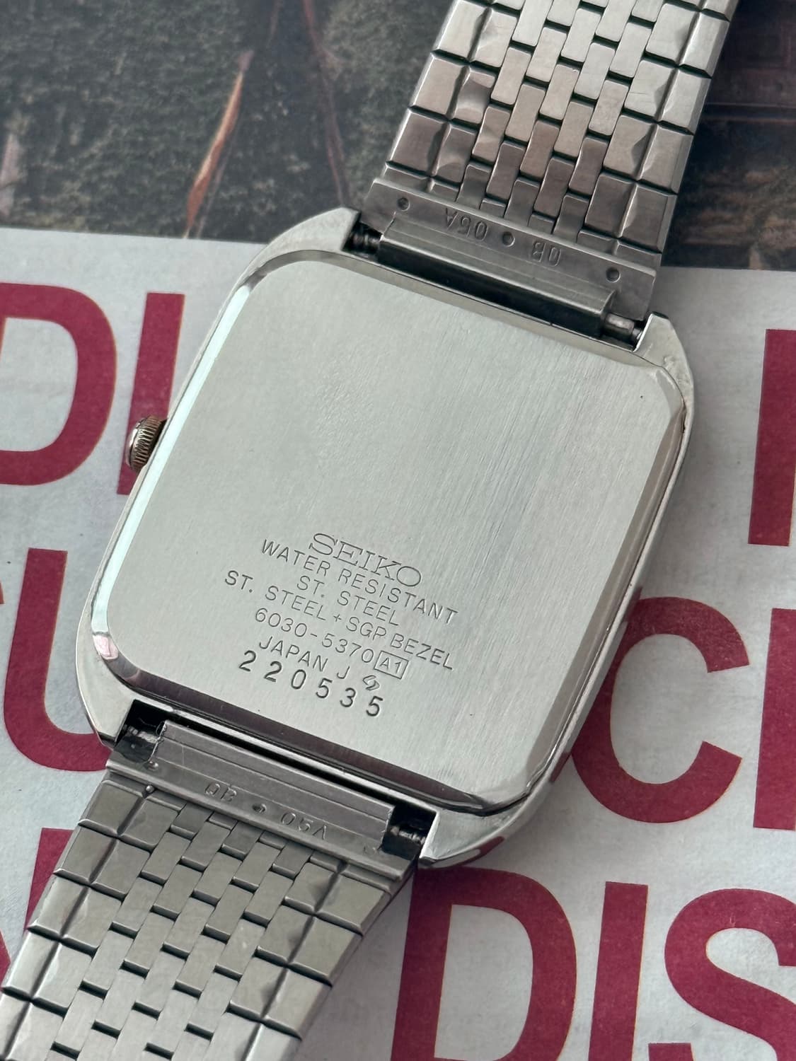 Seiko 세이코 쿼츠 스퀘어 상품이미지4