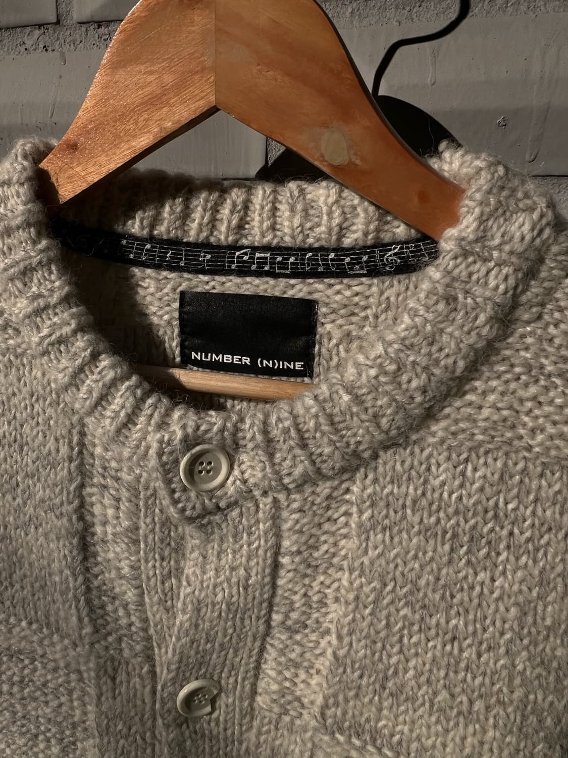 Number (N)ine Wool Plaid Knit Cardigan 상품이미지5