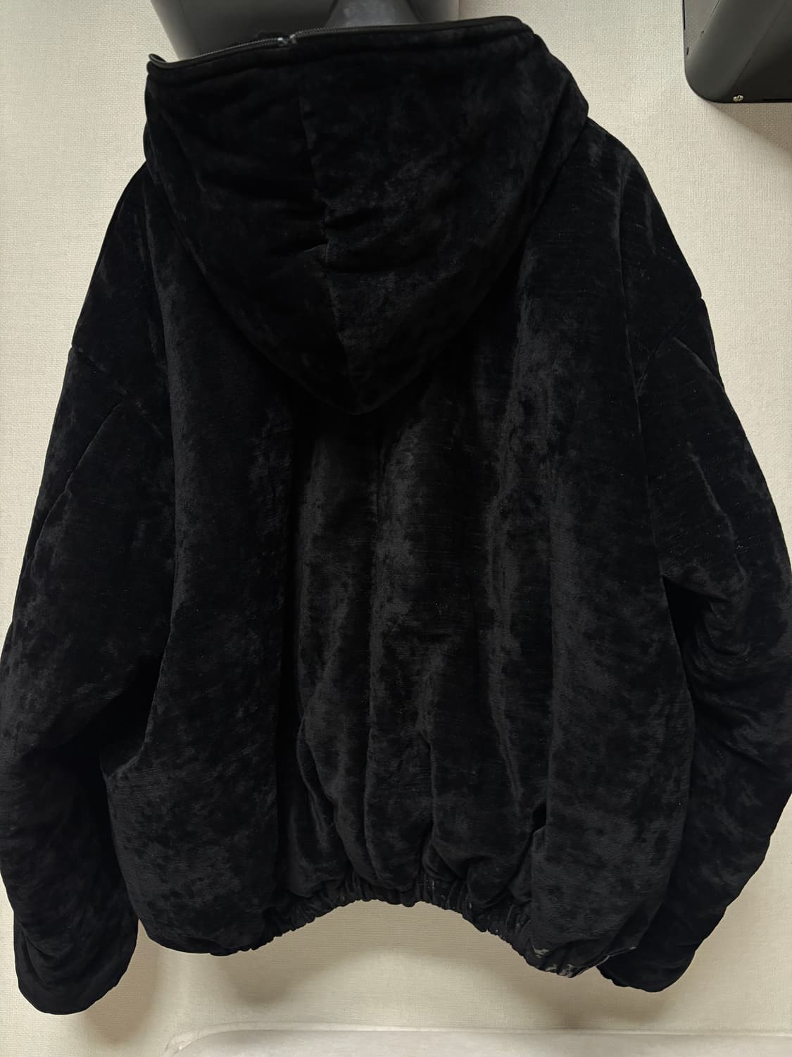 Cotton Velvet Puffer Hodded Jacket 상품이미지2