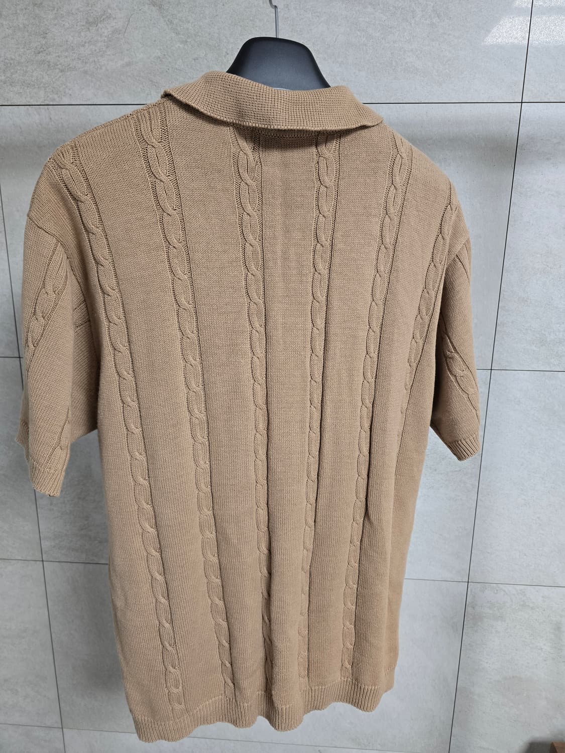 엑스톤즈 카라넥 니트 반팔 XL 상품이미지3