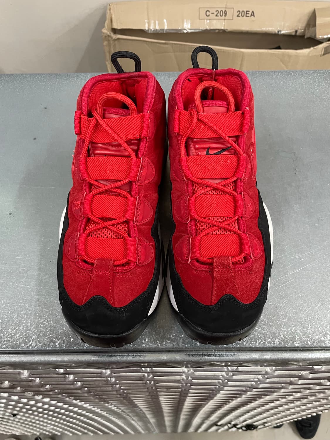 나이키 에어맥스 업템포 유니버시티 레드 255 상품이미지5