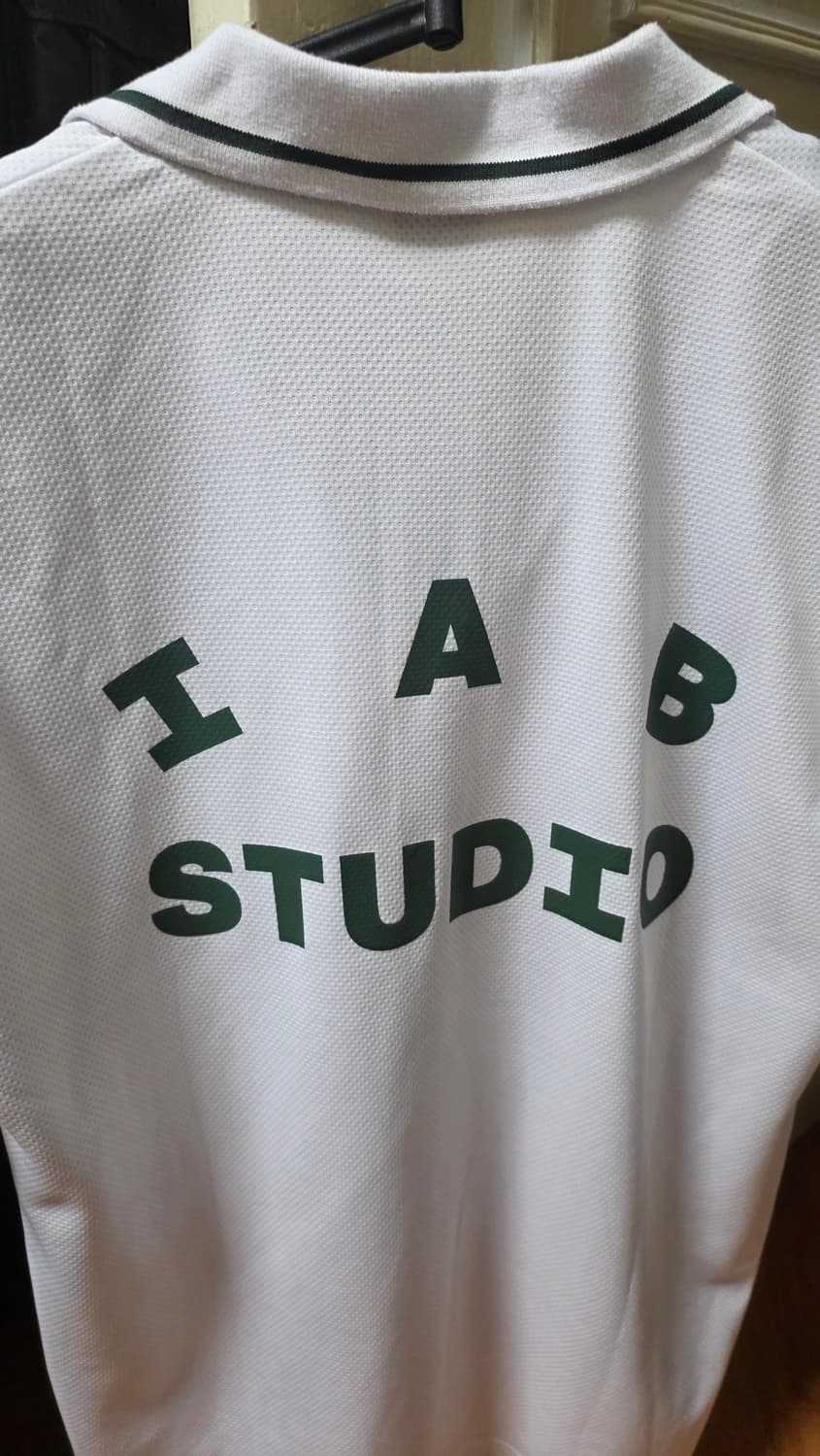 (M) 요넥스 x 아이앱 게임 셔츠 화이트 그린 상품이미지5