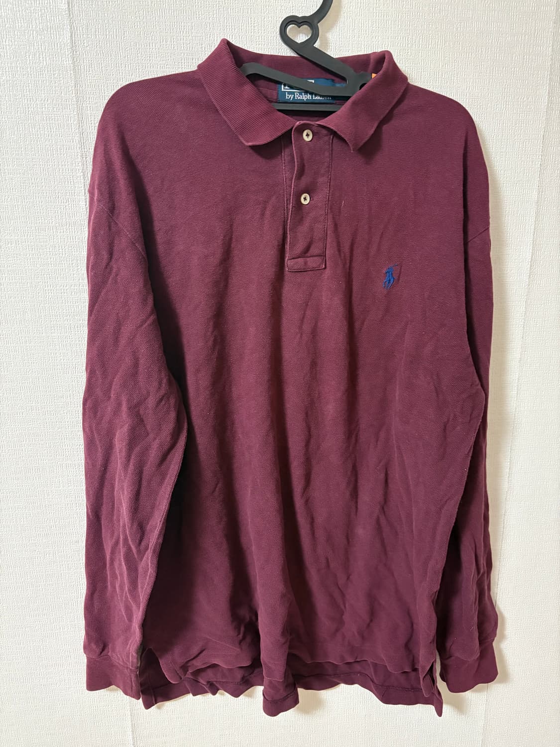 폴로랄프로렌 버건디 카라티 카라 롱슬리브 L 러블리힙 러힙 상품이미지1