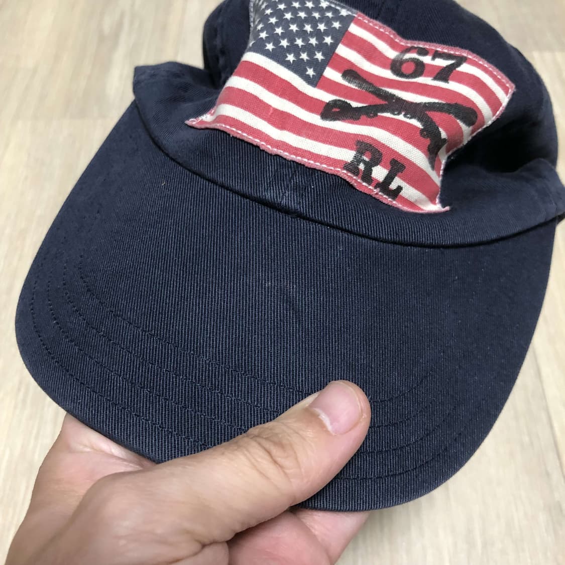 (ONE SIZE) 폴로 랄프로렌 POLO 폴로진스 성조기 볼캡 네이비 상품이미지9