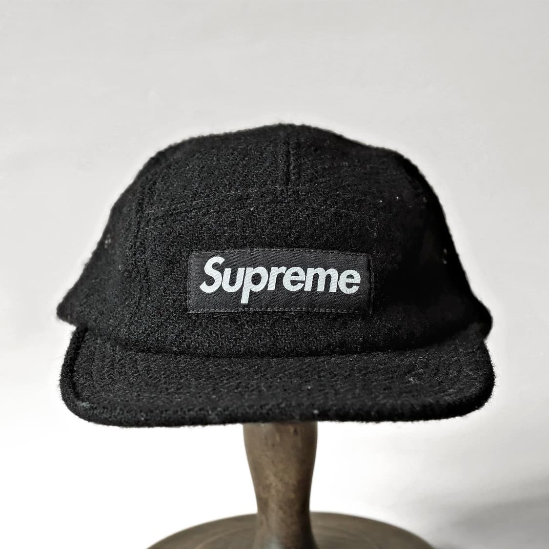 슈프림 해리스트위드 캠프캡 블랙 볼캡 모자 상품이미지3