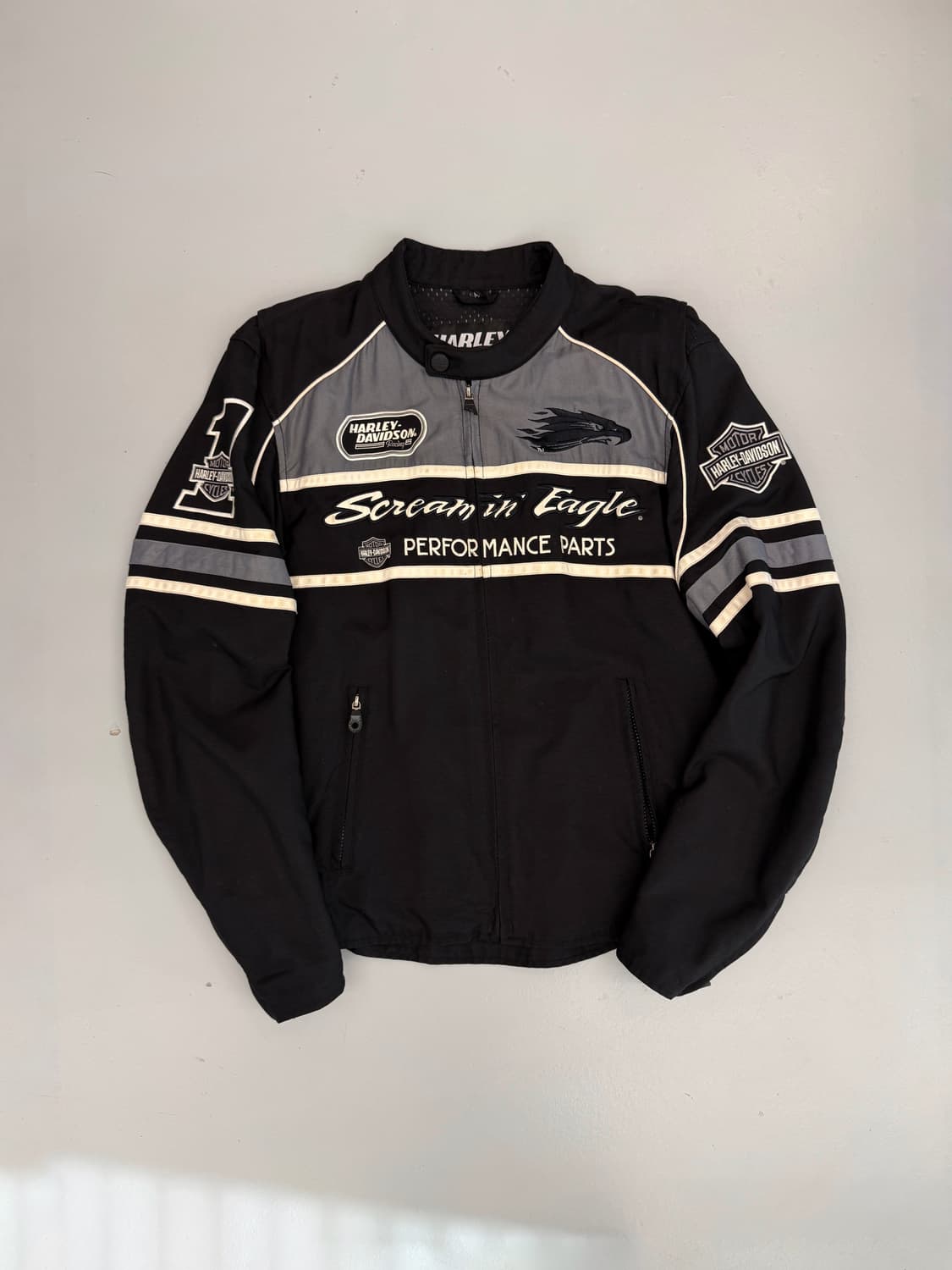 할리데이비슨 루즈핏 스크리밍 이글 레이싱 자켓 상품이미지1