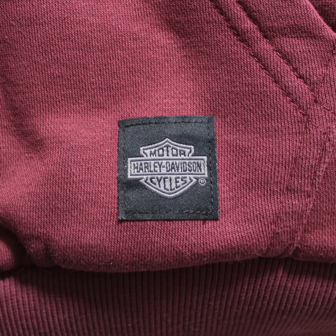 Harley-Davidson 할리 데이비슨 버건디 기모 후드집업 상품이미지4
