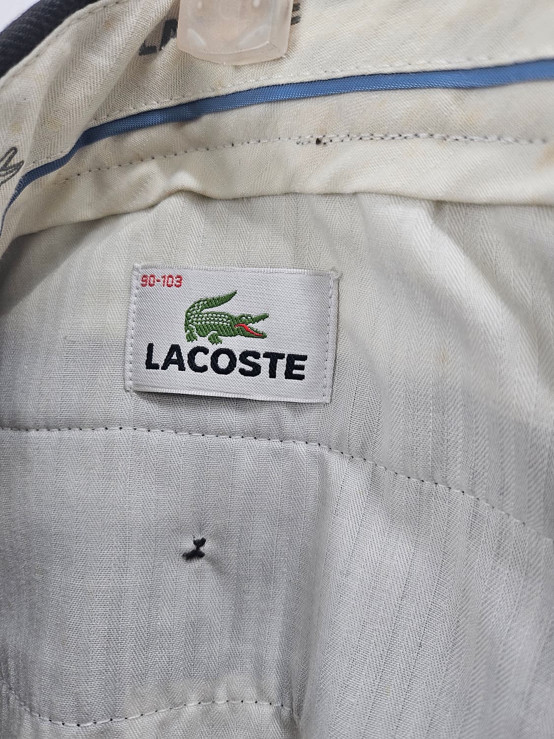 라코스테 남성 모 100% 정장 바지 35인치 상품이미지4