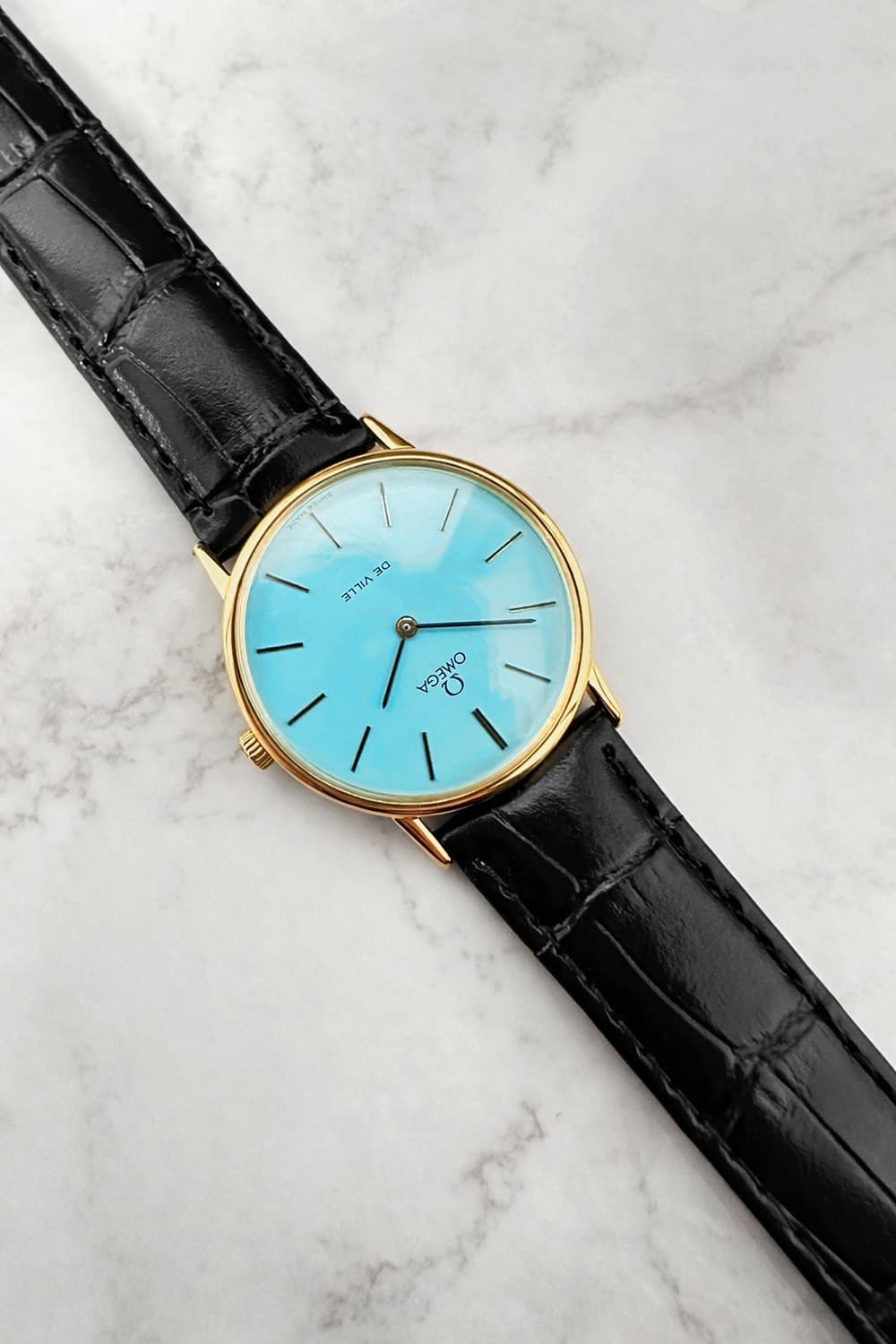 오메가 드빌 625 민트급 티파니컬러 수동 기계식 시계 상품이미지9