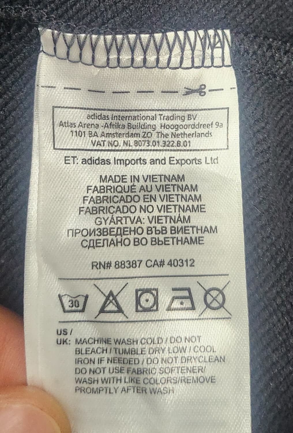 아디다스 골프 컬러블록 하프넥 긴팔티셔츠 XL 상품이미지4