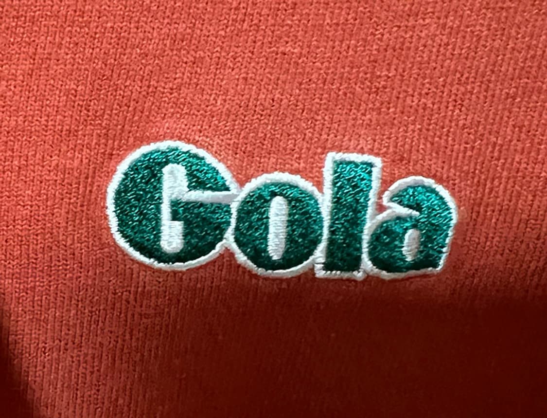 GOLA 골라 자수로고 남자 반팔티셔츠 라운드넥 캐주얼 오렌지 L 100 상품이미지6