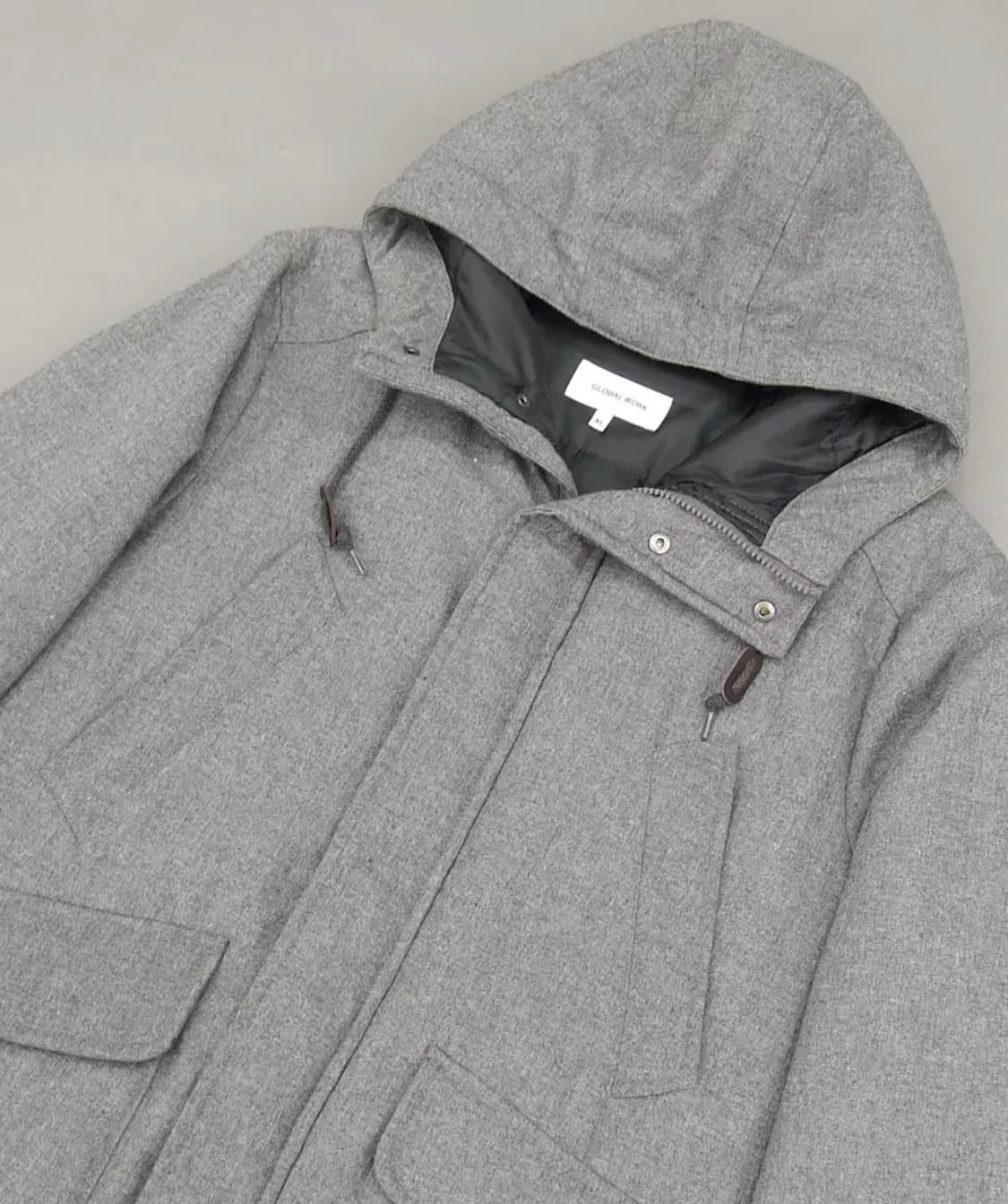 GLOBALWORK 울블렌드 웰론 후드파카  상품이미지5