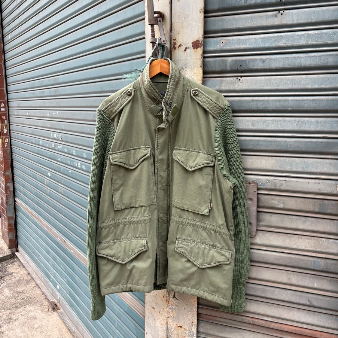 폴로 진스 니트 & 코튼 믹스 M65 필드자켓 상품이미지4