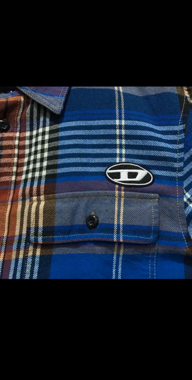 [[XL, 한글택정품] 디젤(DIESEL) 체크 셔츠 상품이미지4