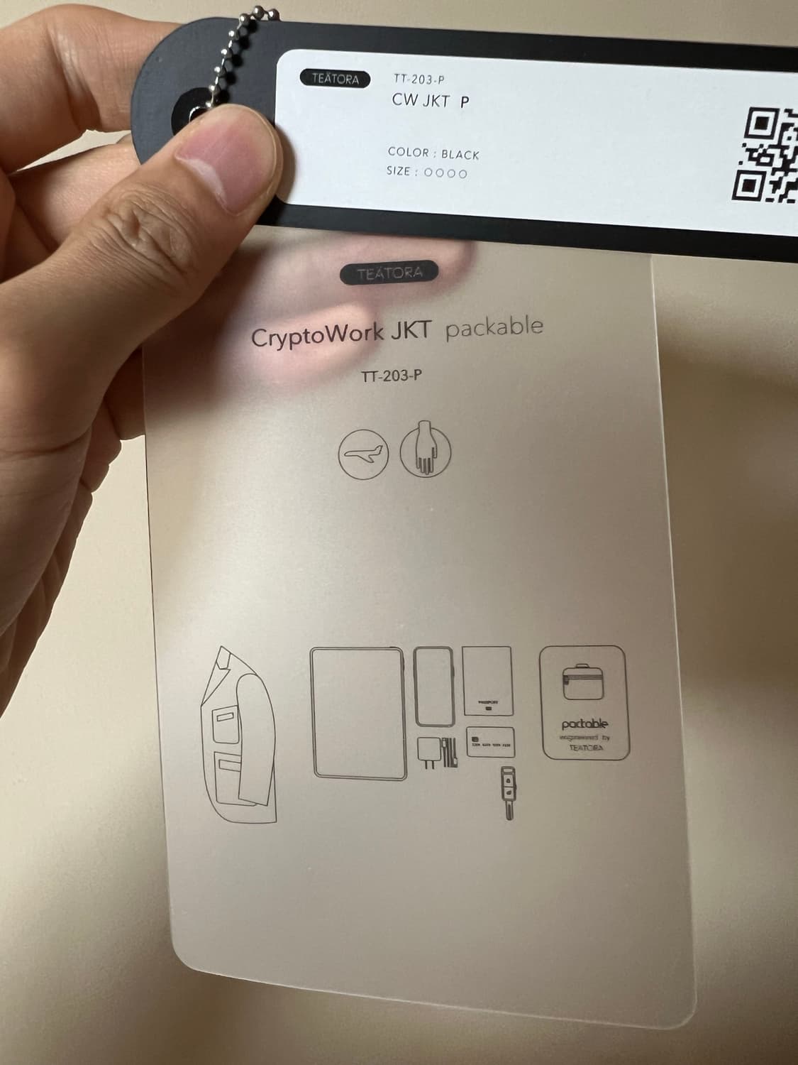 테아토라 크립토워크 자켓 패커블 블랙 4 상품이미지6