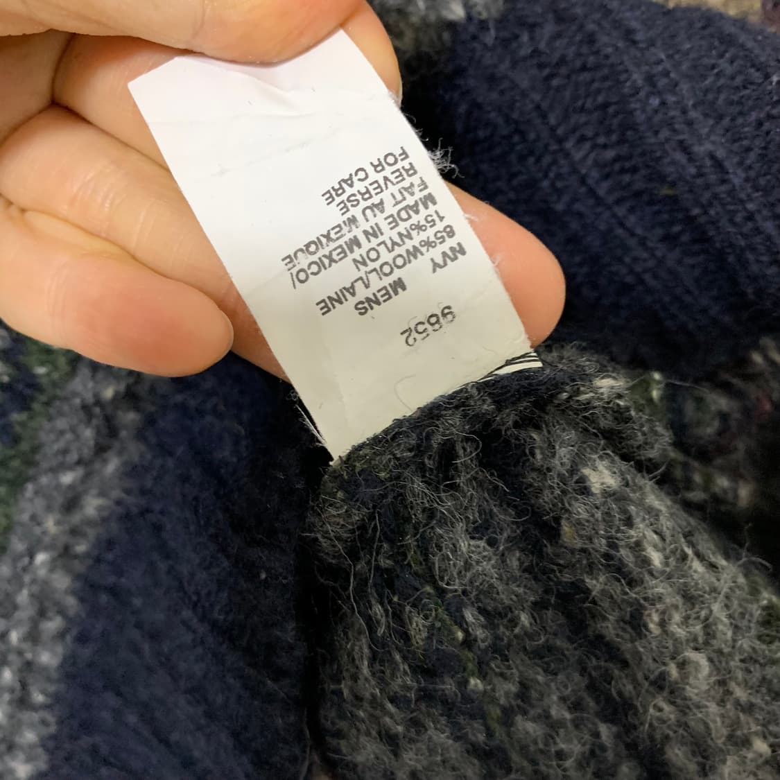 울리치 빈티지 패턴 긴팔 오버핏 니트 스웨터 남성 2XL 상품이미지8