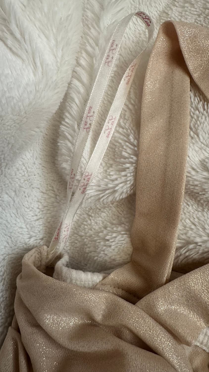 리즈리사 고전 리본 스트라이프 캐미솔 슬리브리스 라떼갸루 히메갸루 나시 상품이미지4