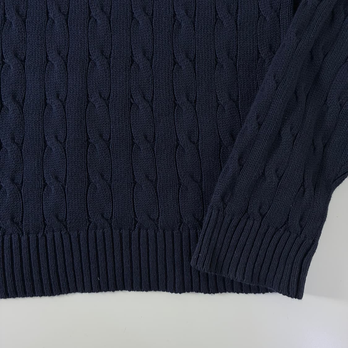 Polo  폴로 랄프로렌 자수 코튼 꽈배기 니트 상품이미지4