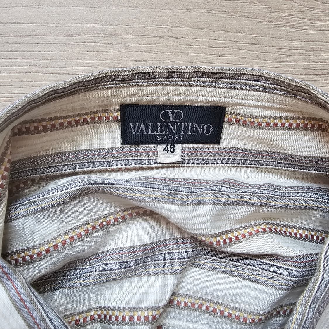 48) 발렌티노 패턴 문양 긴팔 셔츠 일본제작 M~L 100~105 상품이미지5