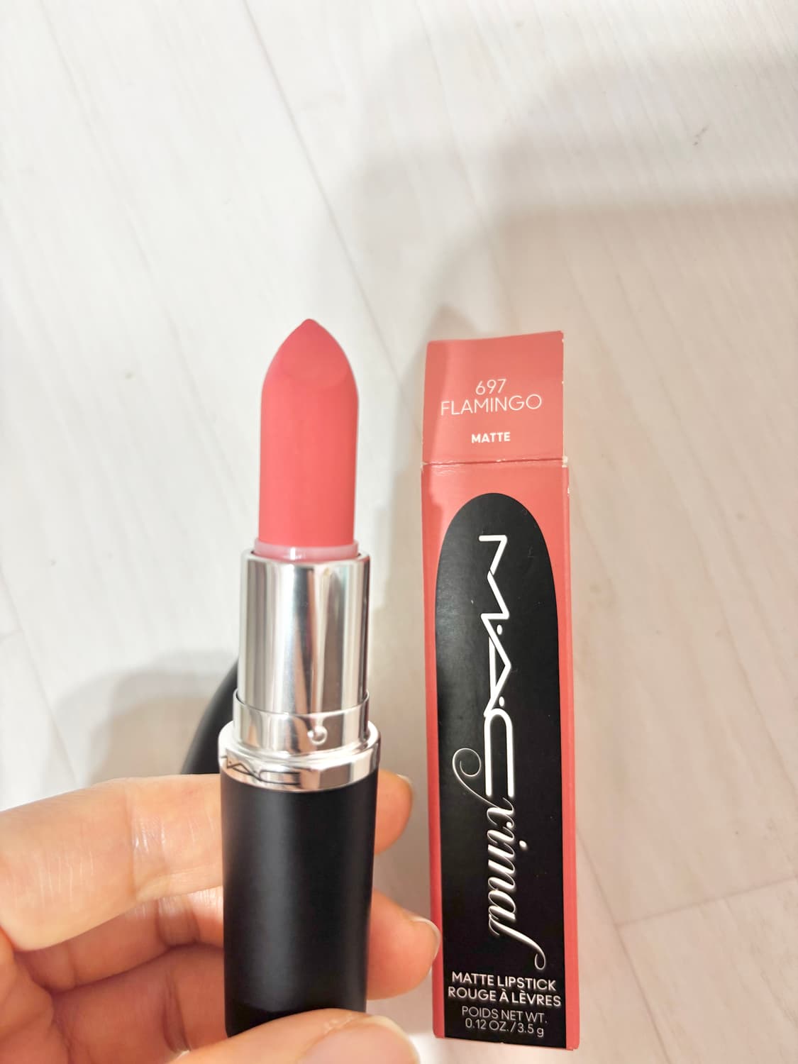 맥 립스틱ㅡ 플라밍고 맥시멀 실키 매트 697/백화점 정품 상품이미지2