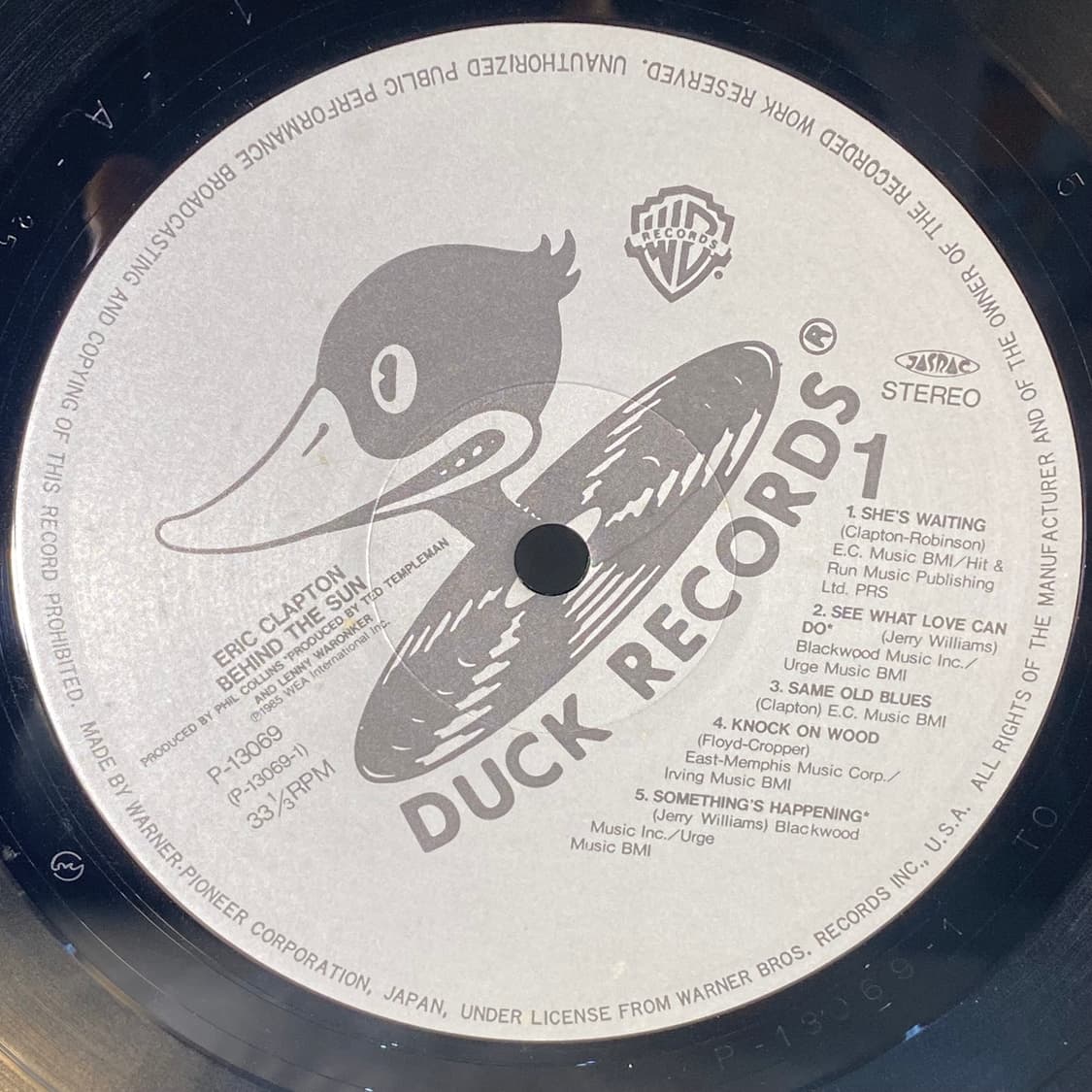 (중고LP-팝록) Eric Clapton -Behind The Sun 상품이미지4