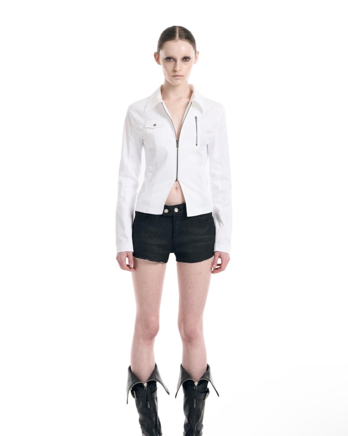 보헤미안서울 Pocket shirt zip up [lvory] 상품이미지1